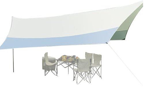 Tendalino Da Sole Per Campeggio - 5.2x4.5m Protettivo Dal Sole Per Esterno | Indispensabili Per L'Ombra All'Aperto | Per Utilizzo Esterno In Spiaggia Picnic Campeggio Cortile Giardino Patio E Prato