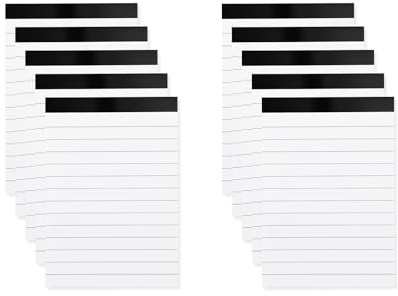 10 Stück Mini Notizblock A7 Kleine Notizblöcke Klein, Kellnerblöcke | Notizzettel Block, Schreibblock Liniert, Notepads für Schule Büro Haushalt Memo Schreibblöcke Rezeptblock To Do Liste Block