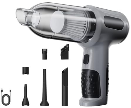 LUYSNDFG Aspirateur Voiture pour Lexus IS300h/ES-300h/LS 500h/RC 300h F/RC F/LC 500h, Aspirateur à Main sans Fil Aspirateur de Voiture Puissant pour Voiture Maison et Bureau Poils d'animaux, C Gray