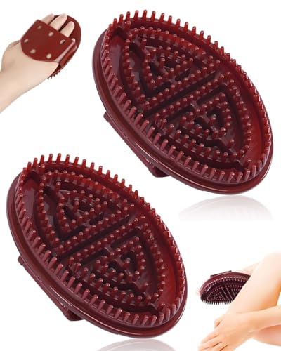 LOZTBUE 2 Stücke massagebürste, gua sha körper, massagebürste körper, body gua sha,Meridian-Bürste, Ganzkörper Entspannung, Massagekamm, Ätherisches Öl Zur Körperentspannung Von Familie