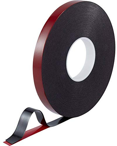 TOOLCRAFT 93038c185 93038c185 Ruban adhésif double-face rouge/noir (L x l) 30 m x 20 mm 1 pc(s)