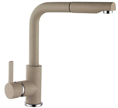 Rubinetto Miscelatore Ellci Ebro MGKC0251 con Doccetta Estraibile G51 Avena Granitek