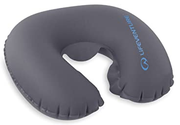 Lifeventure Inflatable Blow Up Neck Pillow For Camping Holiday and Travel Comfort. Compact and Light For Easy Storage