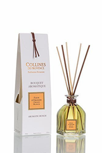 Collines de Provence Bouquet Aromatique 100ml Fleur d'Oranger, Transparent 7cm x 6cm x 23cm