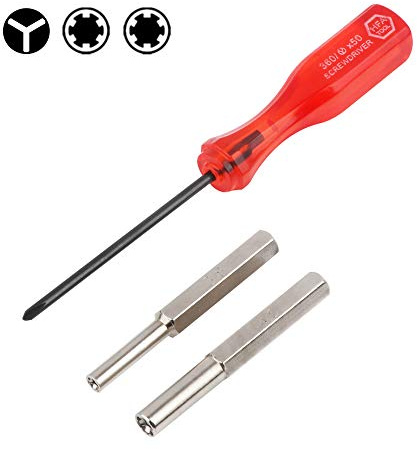 Plentoy Triwing-Schraubendreher und 3,8 mm 4,5 mm Sicherheits-Bit, kompatibel mit Nintendo NES SNES N64 Wii NDS GBA Spielkartusche