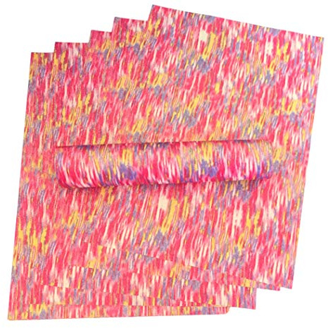 Glitzer-Papier, A4, Pink, Rot, Lila, Gelb und Weiß, Farbmischung, glitzernd, weich, fusselfrei, 100 g/m², 10 Blatt