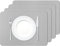 MORROLS Sets de Table, Lot de 4 Sets de Table Lavable imperméables Rectangulaire PVC Set de Table Résistant à la Chaleur, 42 × 30cm(Gris Clair)