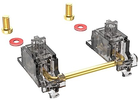 DUROCK Stabilizers V3, Screw in Stabilizers with 2u, 6.25u, 7u Wires, PCB Mount for Mechanical Keyboards (Smokey 80% Kit)