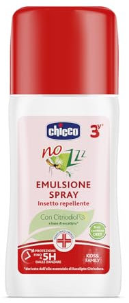 CHICCO Spray Insetto Repellente, 3 anni +, Protezione dalle Zanzare, Presidio Medico Chirurgico, Zanzara Comune, Zanzara Tigre e Zecche