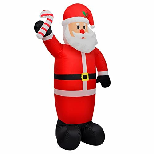 Weihnachtsmann aufblasbar, JUNZAI Weihnachtsdeko Garten, Weihnachtsdekoration, Aufblasbare Weihnachtsfiguren, Weihnachten, 120 cm