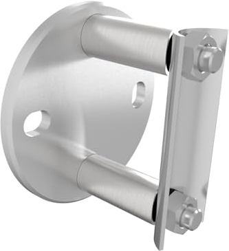 Sellon24® Edelstahl Wandanker Pfostenhalter 42,4 Geländer Pfosten Wandbefestigung Treppengeländer Balkon Geländerpfosten seitliche Pfostenbefestigung V2A Rohr Rundrohr Edelstahlrohr
