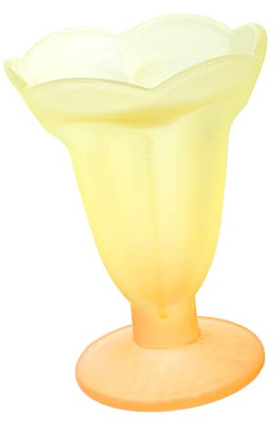 OUNONA Glass Dessert Cup Footed Ice Bowl Boys and Girls Ice Dishes Cute Cup Ideal for Birthdays Weddings