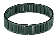 Calvin Klein Bracelet à Maillons pour Homme Collection STRUCTURED LINKS en Acier Inoxydable avec Plaquage Vert - 35100030