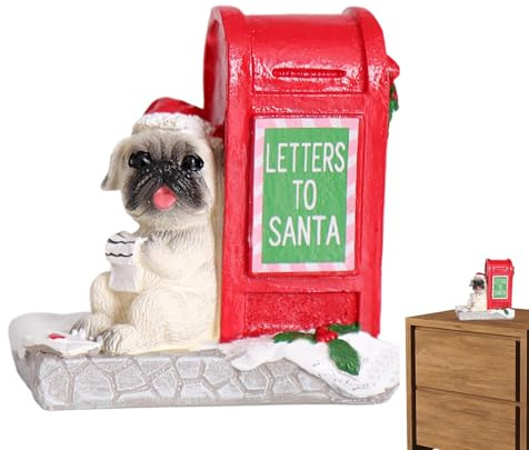 Buzón de Papá Noel, Cartas a, Estatua de Animales Buzón de Papá Noel | Cartas a, Adornos, Figuras coleccionables, Accesorios de Pueblo navideño para