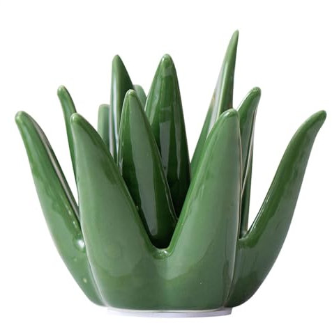 Aloe Jewelry Stand, Ceramic Ring Holder, Aloe Jewelry Organizer, Plant Shaped Ring Holder, Ceramic Trinket Stand, Aloe Jewelry Display, Jewelry Organizer Stand, Aloe Plant Ring Holder, Decorative