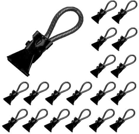 CZAKOMIX 30 Clips para Paños de Cocina, Pinzas para Toallas, Clip de Toalla de Té, Adecuado para Colgar Toalla, Paños de Cocina, Suministros de Cocine, Muñecas, Sombreros (Negro)