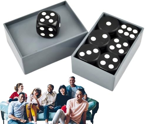 Set da dadi del gioco - 6pcs Precision Craft Dice Magic Props | Secret Reveal Dicce Bomb Magiic Trick Perconers | Magician per spettacoli teatrali e divertimenti illusioni