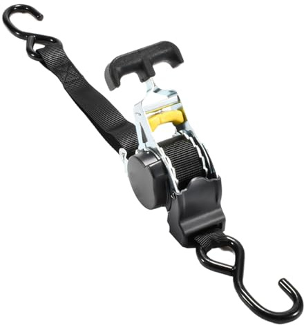 Correas De Amarre para Automóvil con Trinquete | Correas con Trinquete Auto-Retráctiles de Alta Resistencia | Suministros De Cintas Industriales para Motocicletas Remolques Carga Quad