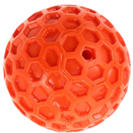 HANABASS Pelota De Juguete para Perros Suave De Goma Diseño De Panal Balones Chirriantes Pequeñas para Perros y Cachorros Juguete De Caucho Natural para Masticar