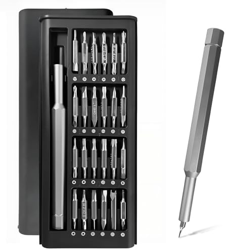 48 en 1 Kit Tournevis de Précision Double Tête, Mini Tournevis Set avec Tournevis Torx T5, Tournevi Triangle, Compatible avec Phone, Switch, PS4, PS5, Laptop, Lunettes, Montres, Jouets, Vélo, Gadget