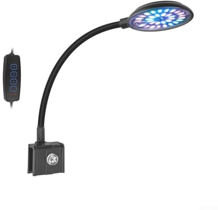 Honseadek Per lampada per pesci acquario serbatoi piscine 7w/8w Usb Dc5v Fish configurabile serbatoio nero luminosità remoto più luce avere controllo nuoto (Y200)