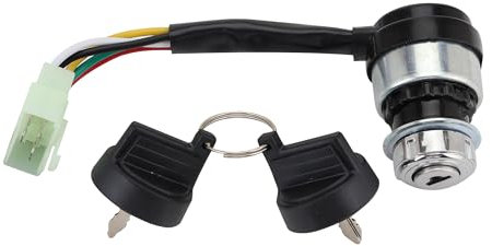 GOOFIT 5 Cavo Blocchetto interruttore a chiave con la protezione sostituzione per 50cc 70cc 90cc 110cc 125cc 150cc ATV Go-Kart