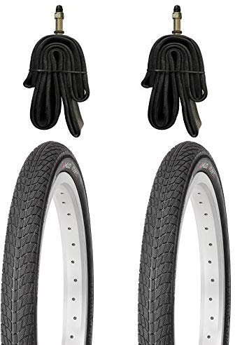 Kujo 2X 16 Zoll Reifen 16x1.75 Zoll inkl. Schläuche mit Dunlopventilen