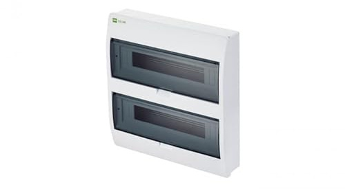 Elektro-Plast Boîte à fusibles avec couvercle transparent IP40 - Montage en saillie - 36 modules - 2 rangées