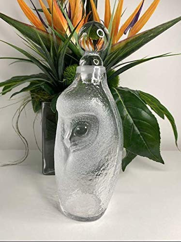 M'Apollo Strix Decantador - Cristal de lujo - Vidrio decorativo - Vidrio hecho a mano - Fiestas, regalo de cumpleaños (Clear Strix)