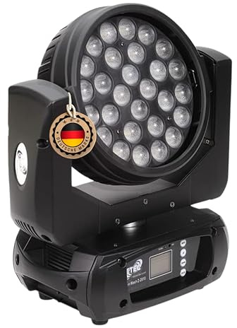 ETEC Professional LED Moving Head Titan Wash Z-2810 Washlight 28x10 Watt DMX RGBW Zoomfunktion Effekt Light Veranstaltung Bühnenbeleuchtung Party Disco Show DJ Farbmischung