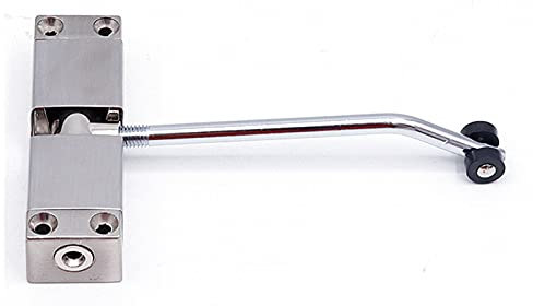 Jadeshay Ferme-Porte Automatique à Ressort Ferme-Porte hydraulique obturateur de Porte Silencieux avec vis pour Portes intérieures à la Maison(Couleur INOX)