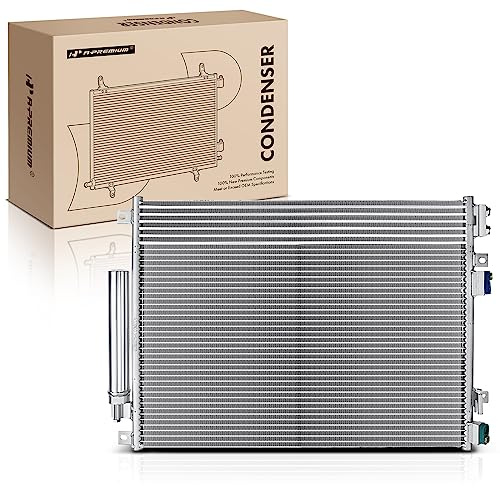 A-Premium Air Conditioning A/C Condenser Compatible with Chrysler 300 (2005-2010 2012/2014) & Dodge Challenger (2008-2018), Charger (2006-2009 2015-2018), Magnum (2005-2008)
