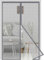 Fiberglas Magnet Fliegengitter Tür 110x220 cm，Verstärktes Schwerlastnetz Insektenschutz Balkontür Magnet,Fliegengitter Balkontür Ohne Bohren，Insektenschutz vorhang für Balkontür Terrassentür,Grau
