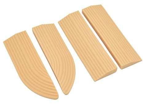 NDNCZDHC 4-teilige Türschwelle Für Kehrmaschinen, Schwellenrampe Für Gummifreie Montage, Schwellenrampe Für Kehrmaschinen, Elektroroller, Rollstühle(Beige)