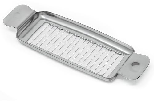 Fanatical Chef Stainless Steel Butter Slicer - Single Stick Butter Cutter for Butter Squares - Makes Individual Butter Pats for Baking Pastry Dough - Handheld Butter Measurement Tool
