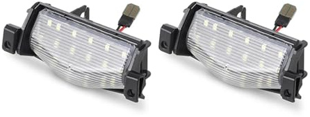LED Luz Placa Matrícula 2 Uds Luces LED para Matrícula Coche Lámpara con Números Trasera para Mazda3 2009-2013 para Mazda 2 2011-2013 Canbus Sin Errores 18smd Blanco LED Luces Matrícula Coche