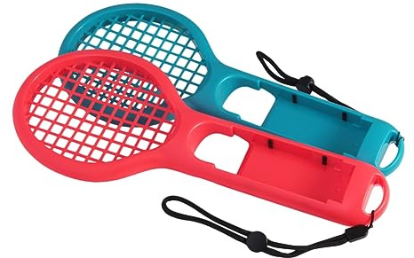 WOONEKY 2pièces Raquette De Tennis pour Compatible avec Switch Poignée De pour Jeux De Tennis