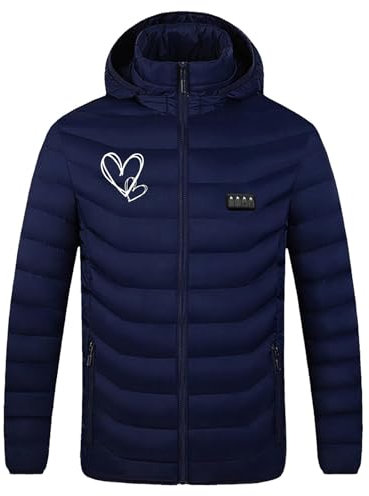 Beheizbare Jacke Herren Damen Heizjacke Jacke mit 21 Heizzonen 4-Control-Heizjacke Heizung USB Elektrische Beheizte Jacke Winterjacke Beheizbare Jacke Weiche und Warme Beheizbare jacke Outdoor Casual