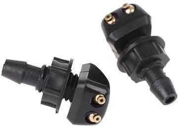 Scheibenwaschdüsen 2Pcs Universal Auto Frontscheibe Windschutz Scheibe Jet Düsen Wasser Fan Auslauf Abdeckung Waschmaschine Outlet Wischer Düse Einstellung Waschdüsen