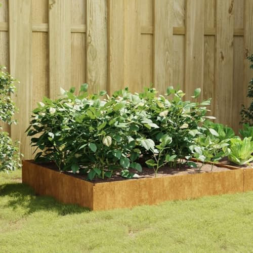 ShGaxin Jardinière en acier Corten 824515 100 x 33,5 cm