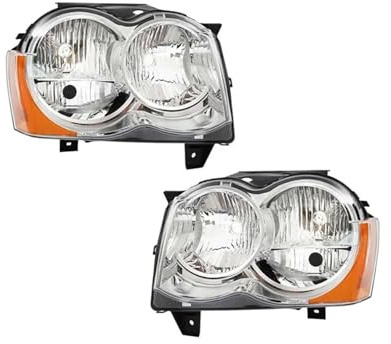 Projecteur Principal pour Jeep pour Grand pour Cherokee 2008 2009 2010 sans Lampe Phare De Voiture Phare Feux Avants Auto