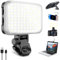 Mapille Luz de vídeo LED,2500-9900K,Luz para movil,3 Modos de luz led portatil,CRI 90+,Foco para Grabar Videos,Luz para Grabar Videos,Luz Selfie con Clip,para iPhone,iPad,computadora portátil,cámara