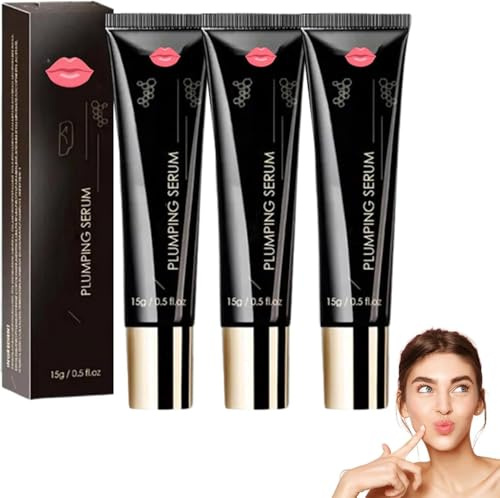 Plumpify Plumping Serum Oil, 2025 New Lip Oil Plumper, Moisturizing Lip Plumper,Plumping Lip Gloss,Hydrating Lip Gloss Set for Dry Lips,Day & Night Lip Enhancer for Lips (3 Pcs)