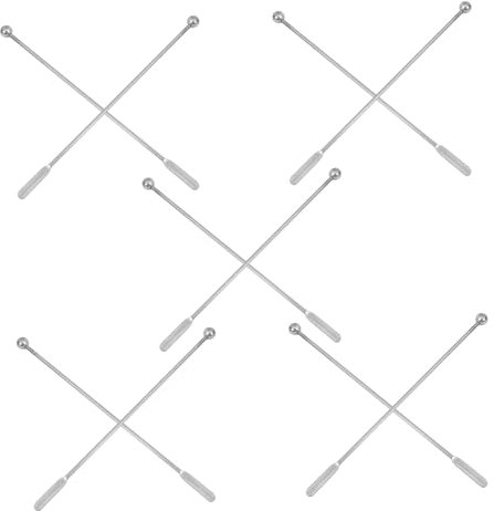 10 Pièces Cuillères à Cocktail Acier Inoxydable Agitateurs pour Bar Café Boissons Outils de Mélange Pratiques Élégants