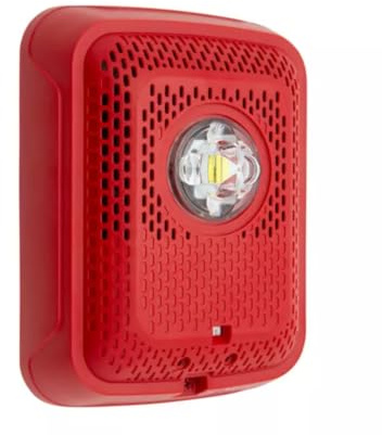 System Sensor SPSRLED L-Series Indoor Speaker Wall-Mounted LED Strobe, FIRE, Red