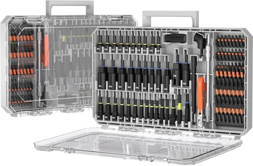 86-tlg bit set,bitsatz für akkuschrauber mit 25mm 50mm 75mm 150mm Länge, 1/4 Sechskantschaft S2 Legierter Stahl Bitsatz für Schlagwerkzeuge inkl Ungsbox