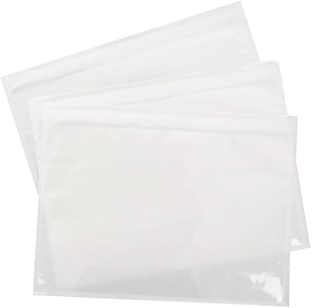 LOGIC PACK Lieferscheintaschen DIN C5 transparent selbstklebend 200 Stück | LDPE-Folie, wasserfest, stark selbstklebend, scanbar, recycelbar, für Begleitpapiere und Rechnungen, sicher schützend