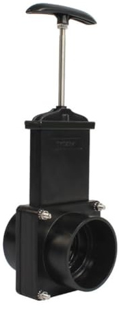 Helilyco Valvola di scarico del serbatoio dell'acqua per camper, 16 MPa, per sistemi di fognatura e acqua pulita, valvola di scarico in plastica da 50 mm, per roulotte e camper portatili con design a