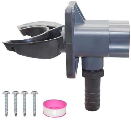 Regenwassersammler, 70-110mm Fallrohr Regensammler Speedy, Regentonne Anschluss Fallrohr, Wasserdieb Regendieb Regentonnen Verbinder für Dächer bis 80 m², mit Montagezubehör Schlauch 100cm (D)