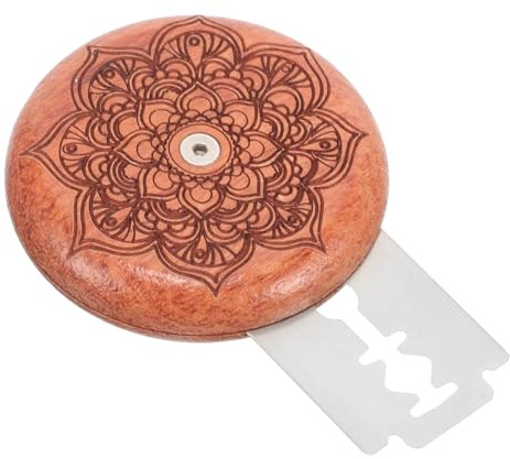 HOMSFOU Cortador de Pan Portátil de Madera de Palisandro con 5 Cuchillas de Repuesto para Hornear, Herramienta para Cortar Masa y Moldear el Pan, Adecuado para Uso en Pastelería